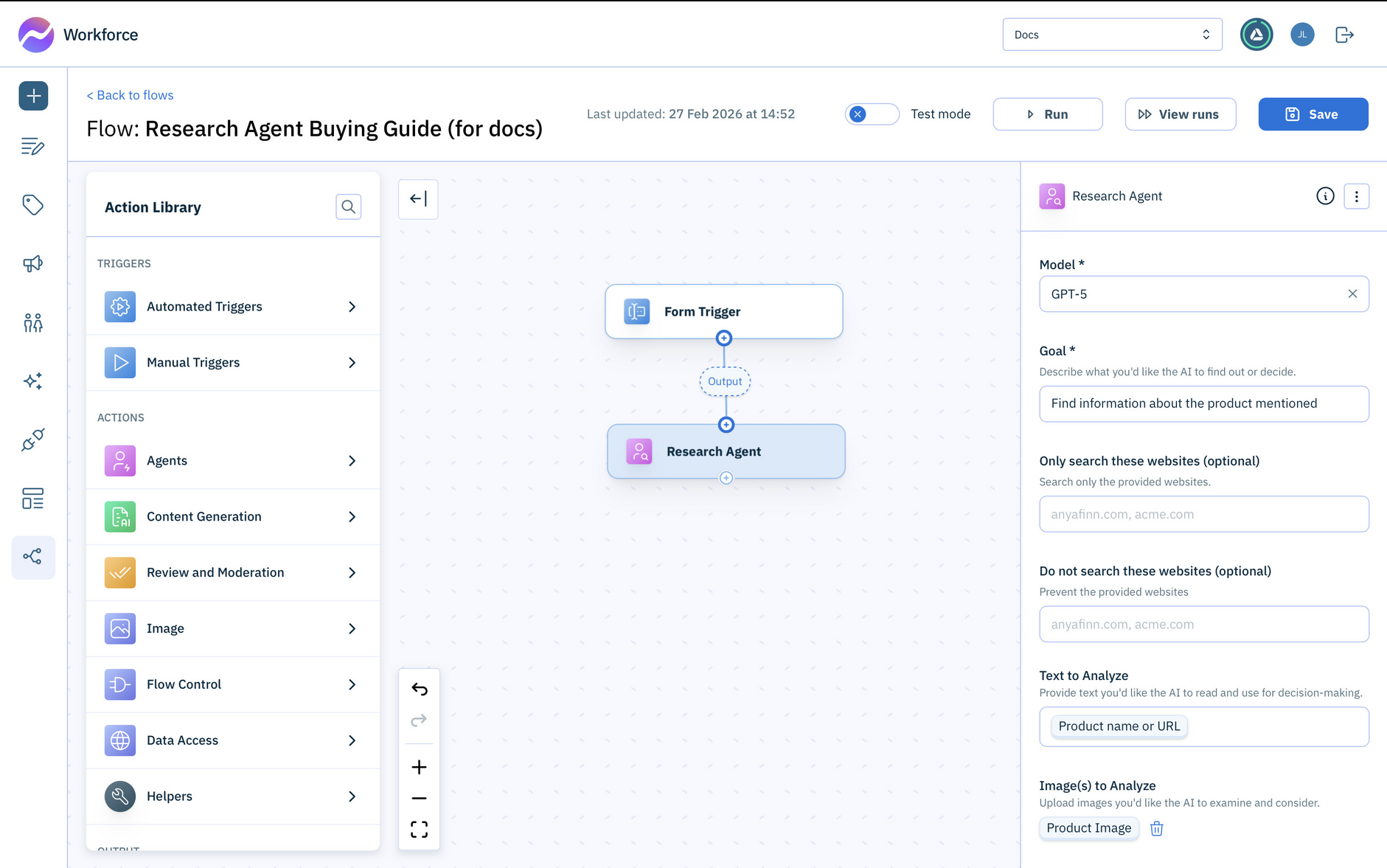 Adding the research agent