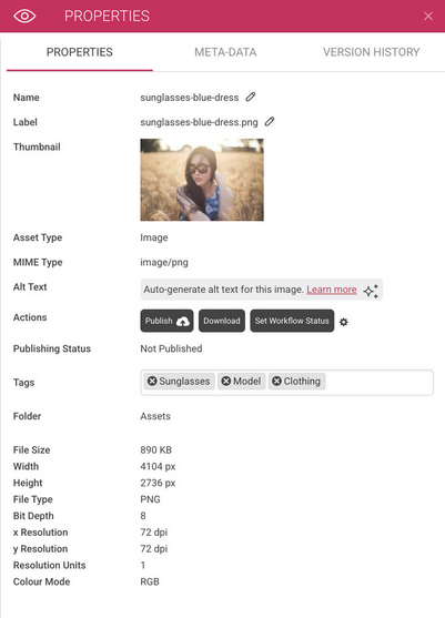 The image uploaded to Content Hub