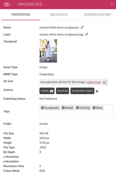 The image uploaded to Content Hub