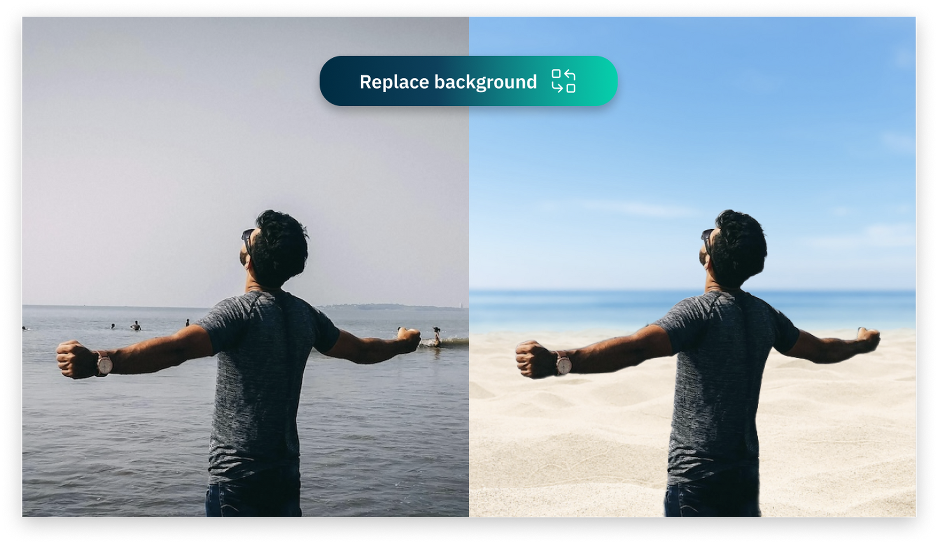 Replacing an image background