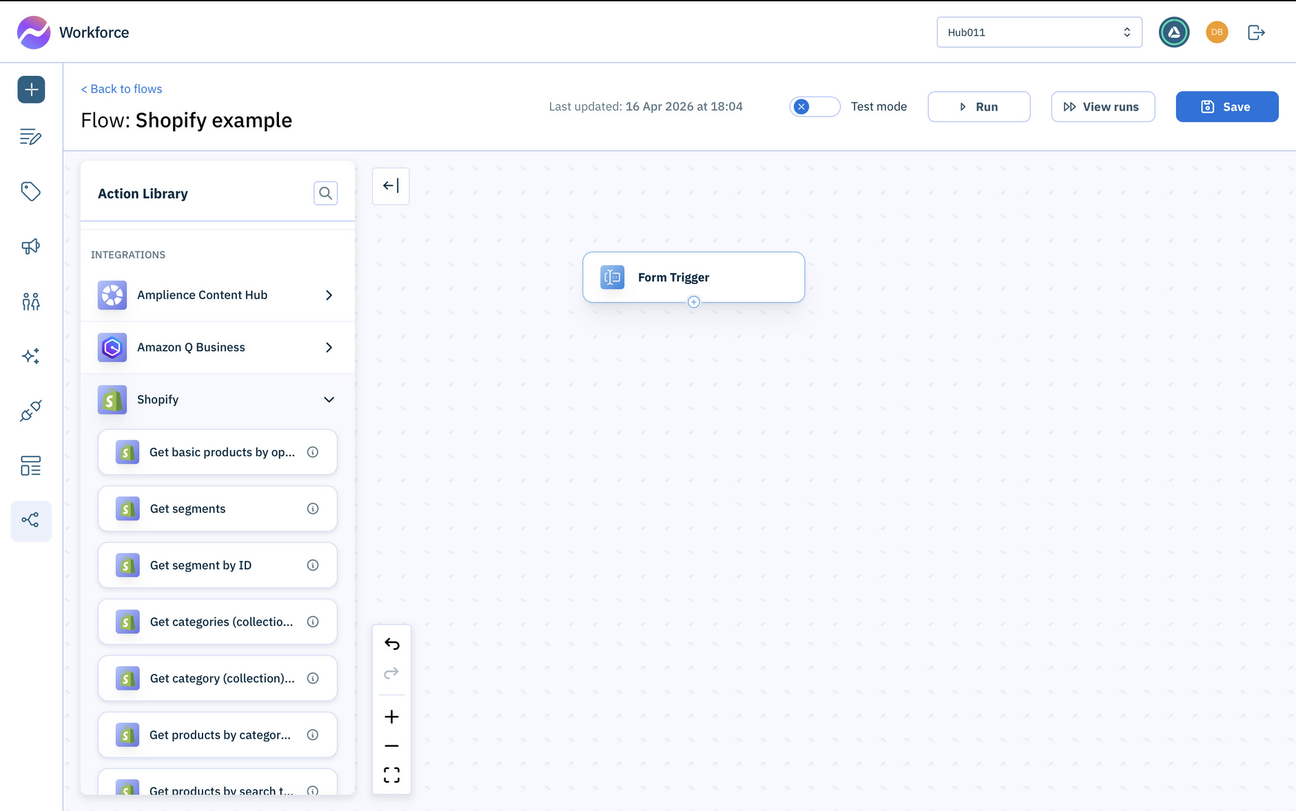 The Shopify actions are now available to use in flows