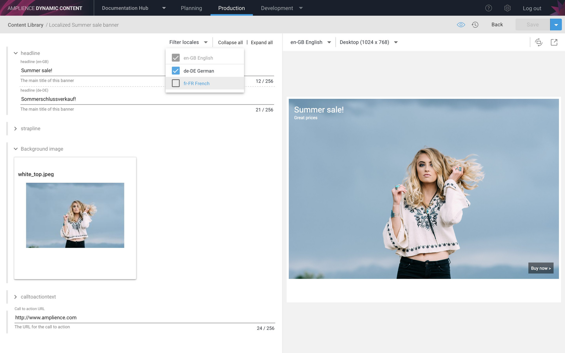 Filtering localized properties by locale