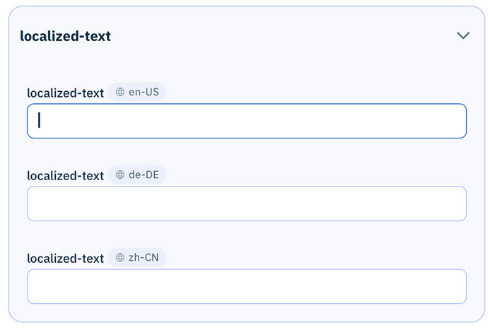 Localized text area