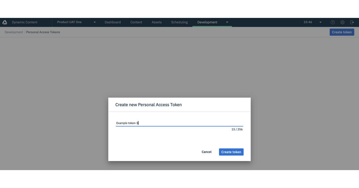 Creating PATs in Dynamic Content | Amplience Documentation