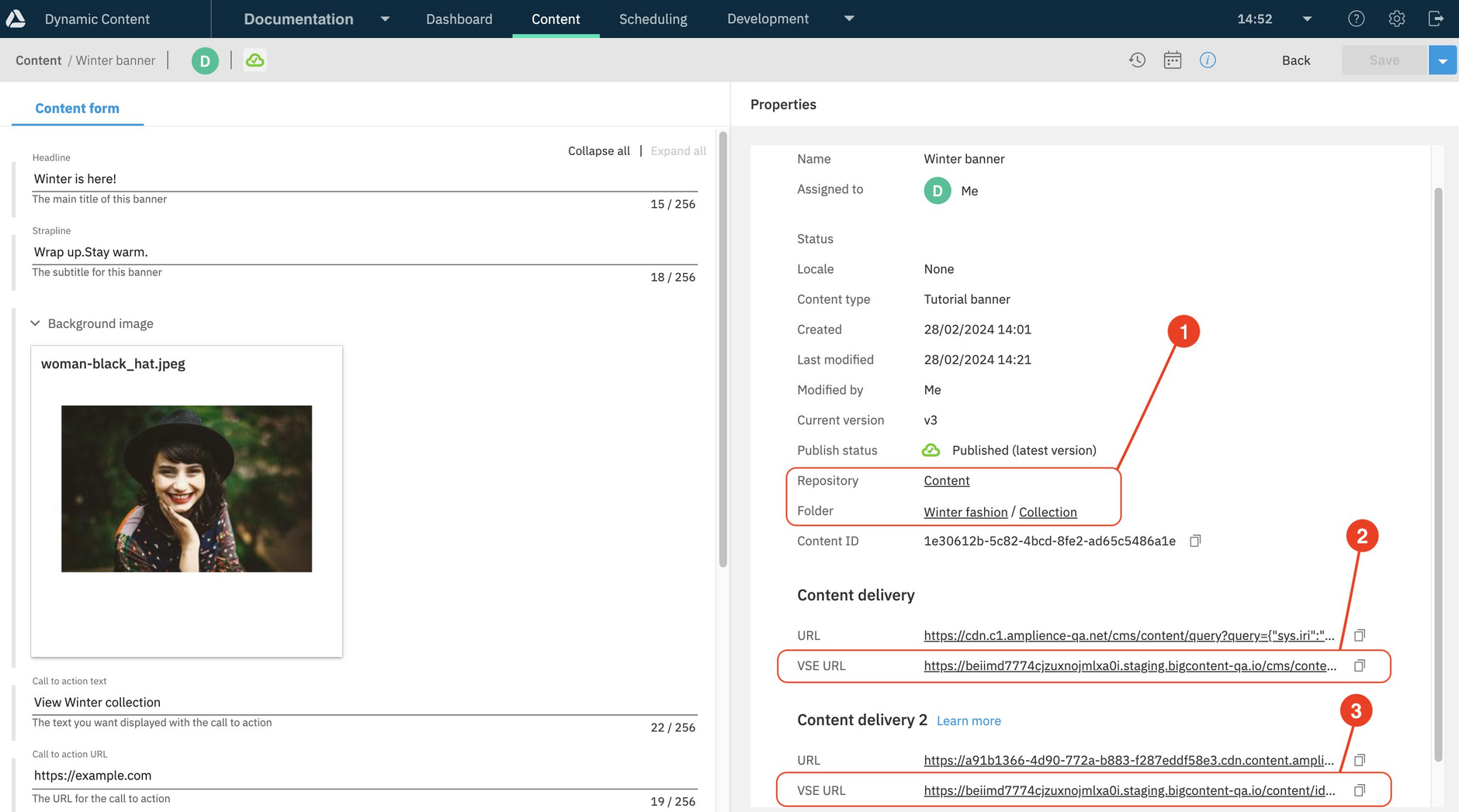 Enhanced properties pane