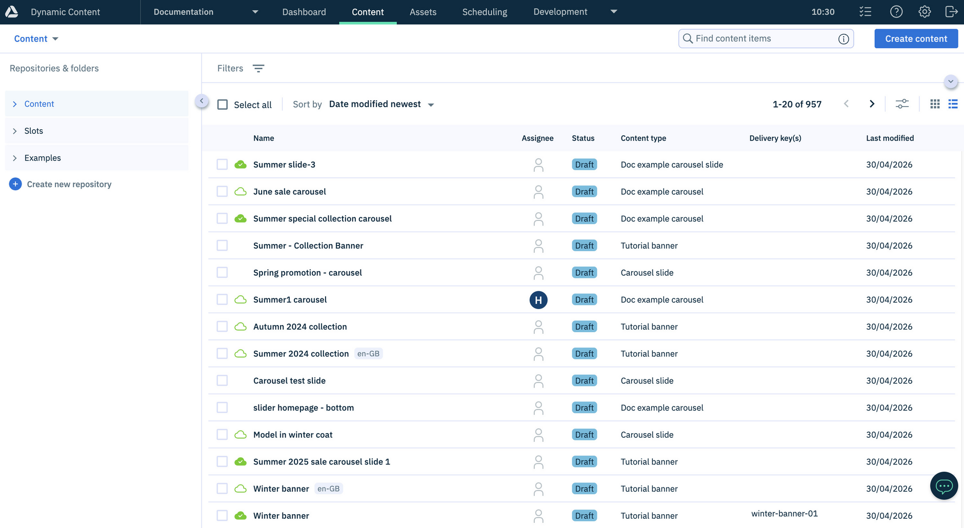 View the updated items by sorting the library