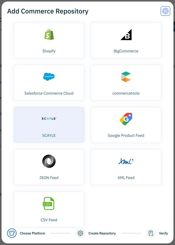 Adding a SCAYLE integration in Content Studio