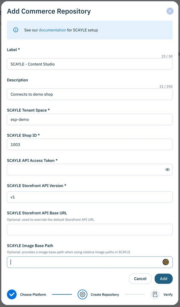 Configuring the integration