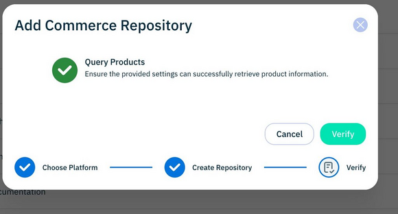 You can verify that Content Studio can retrieve product information from your SCAYLE account