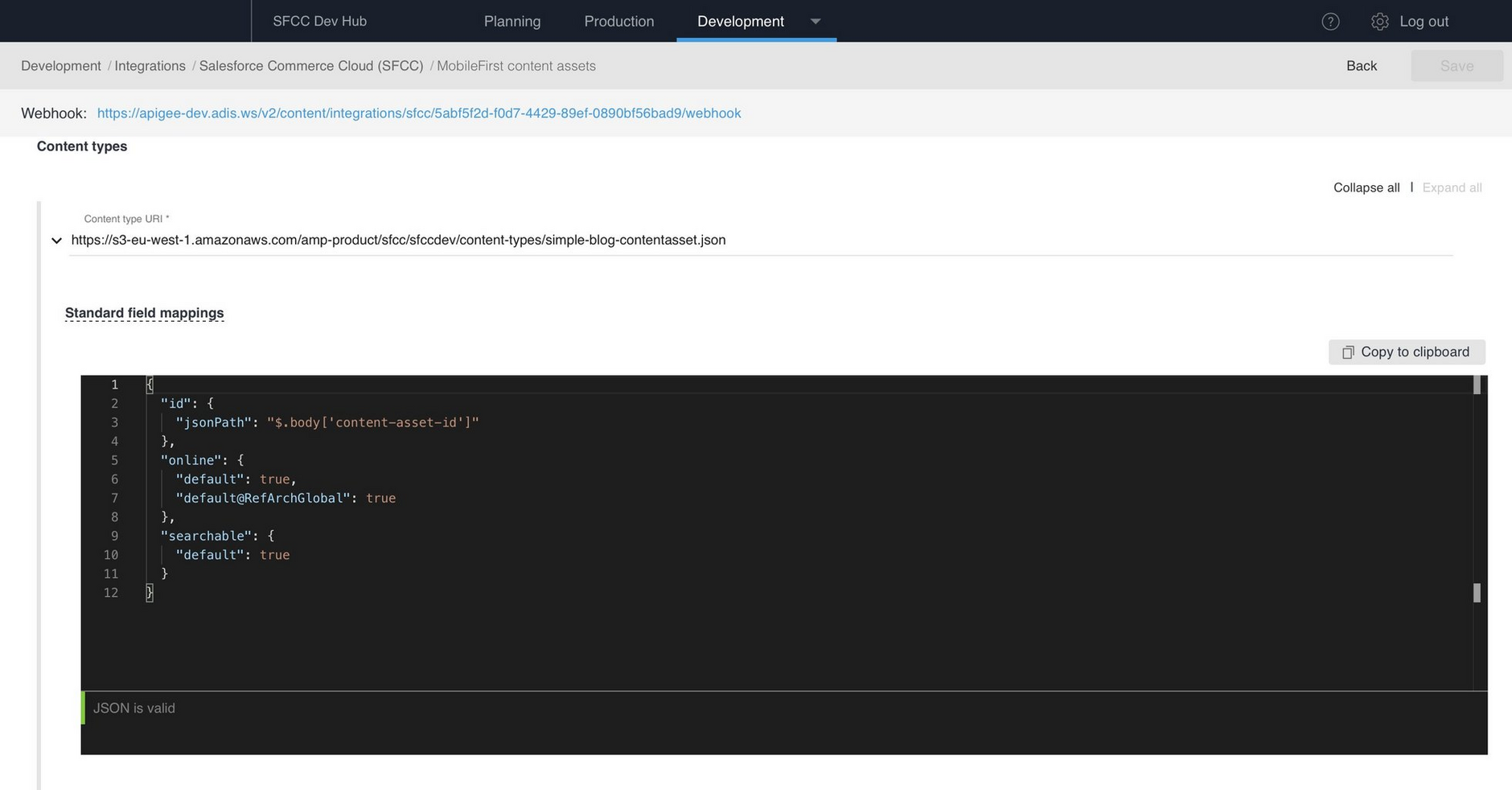 Adding standard field mappings