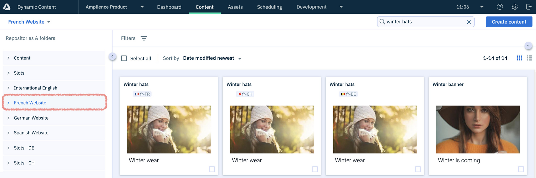 r-FR, fr-CH and fr-BE variants are created in the frenchWebsite repository