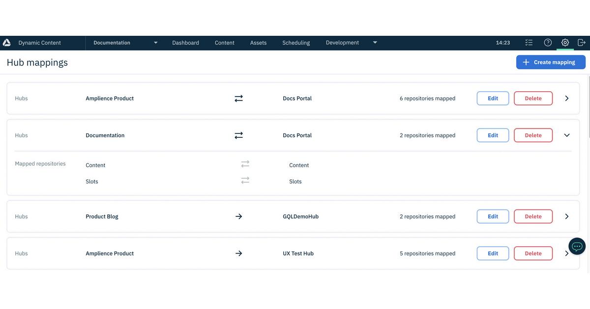 Setting up content sync | Amplience Documentation