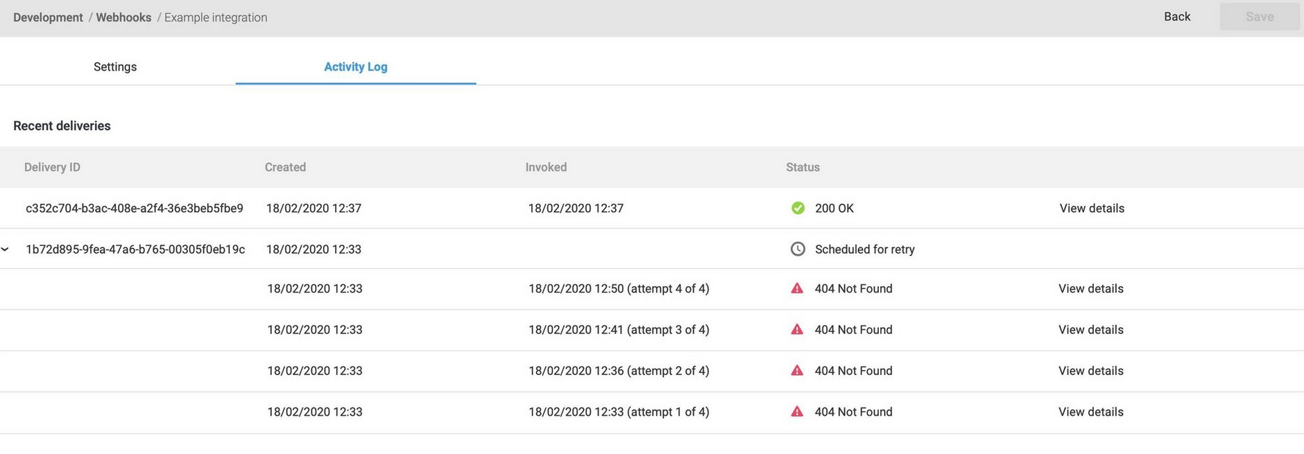 Dynamic Content will retry the webhook if an error occurs