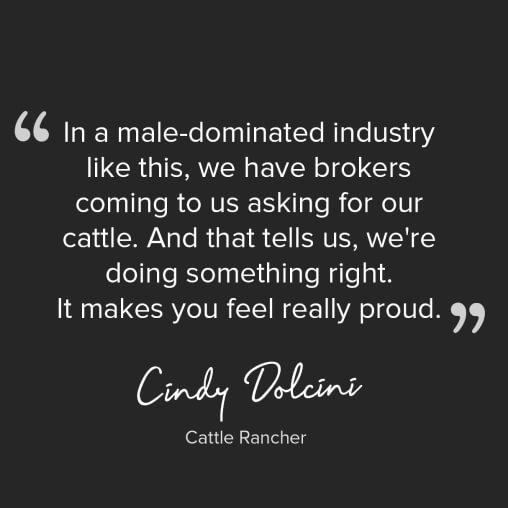 Quote. In a male dominated industry like this we have brokers coming to use asking for our cattle. and that tells us, we are doing something right. It makes you feel really proud.