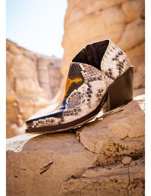 ariat yellow and white bootie
