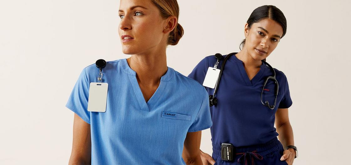 womens blue medical scrubs