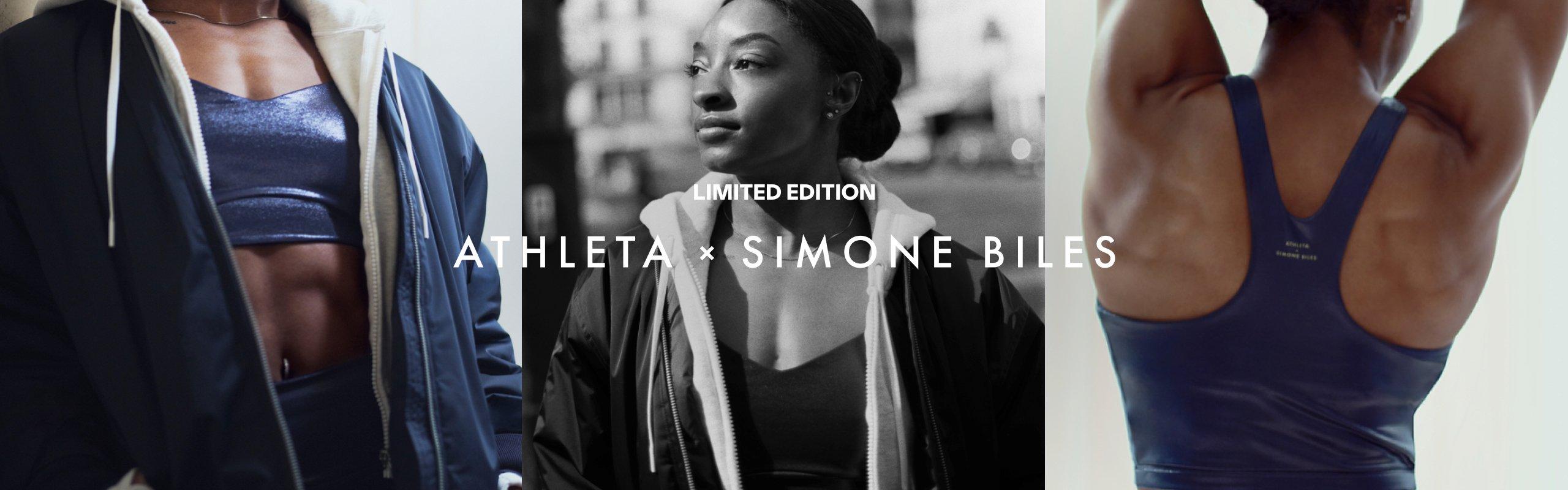 LIMITED EDITION: Athleta x Simone Biles Collection. Click to sign up to shop future drops first.