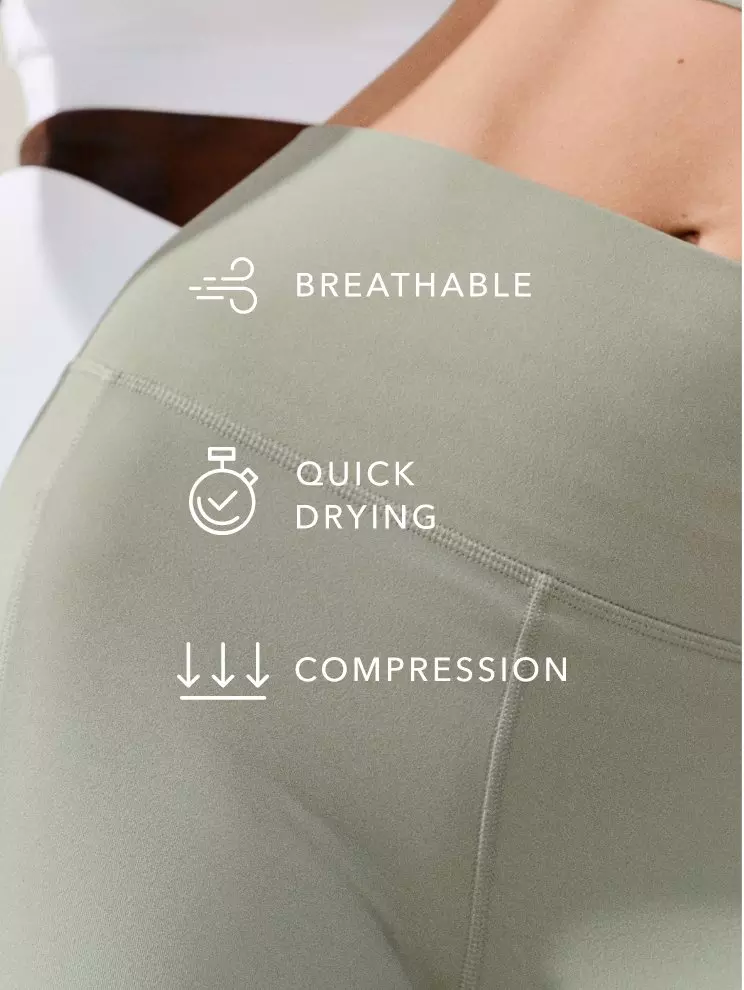 breathable, quick-drying, compression