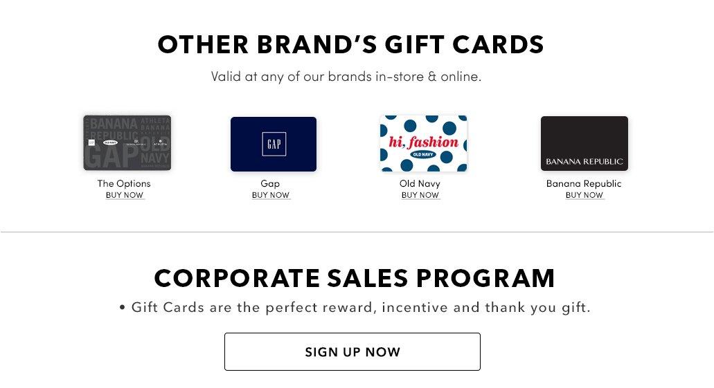 Other Brands Gift Cards