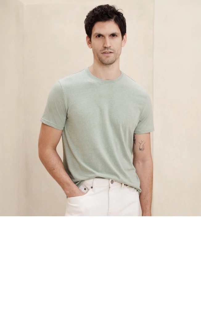 Banana Republic Thermal Long T-Shirt, Men's XL cotton Khaki type Vintage Second Hand