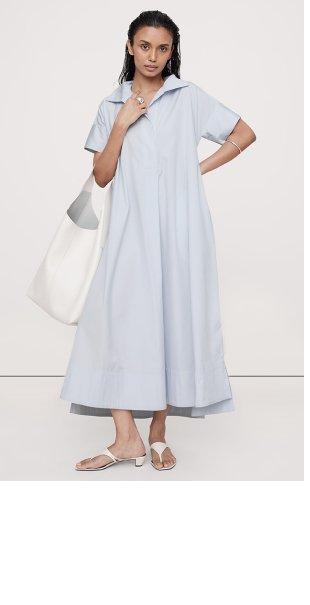 Women s Blue Dresses Jumpsuits Banana Republic