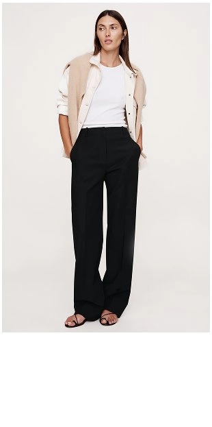 パンツ Banana Republic/ stripe flare slacks Stripe Wide-Leg Pant | Banana Republic