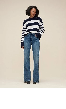 Flare & Bootcut.  A fitted silhouette with a signature flare.
