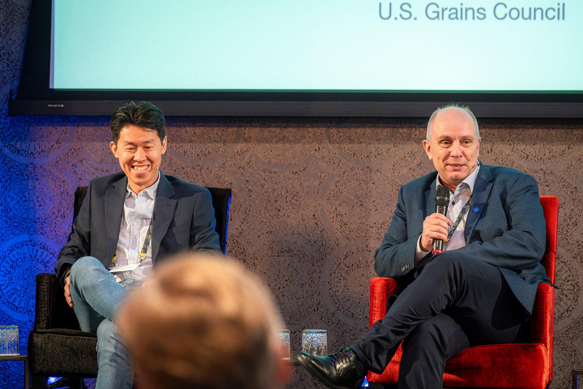 Man speaking at a conference