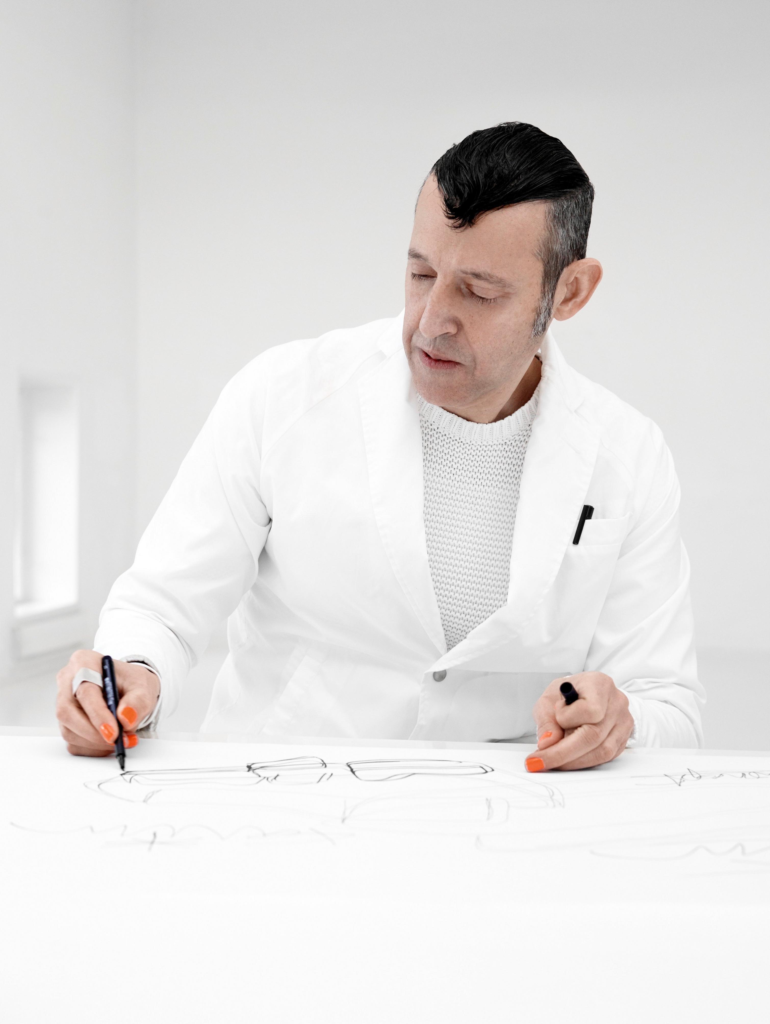 Karim Rashid deep in the zone of developing new designs