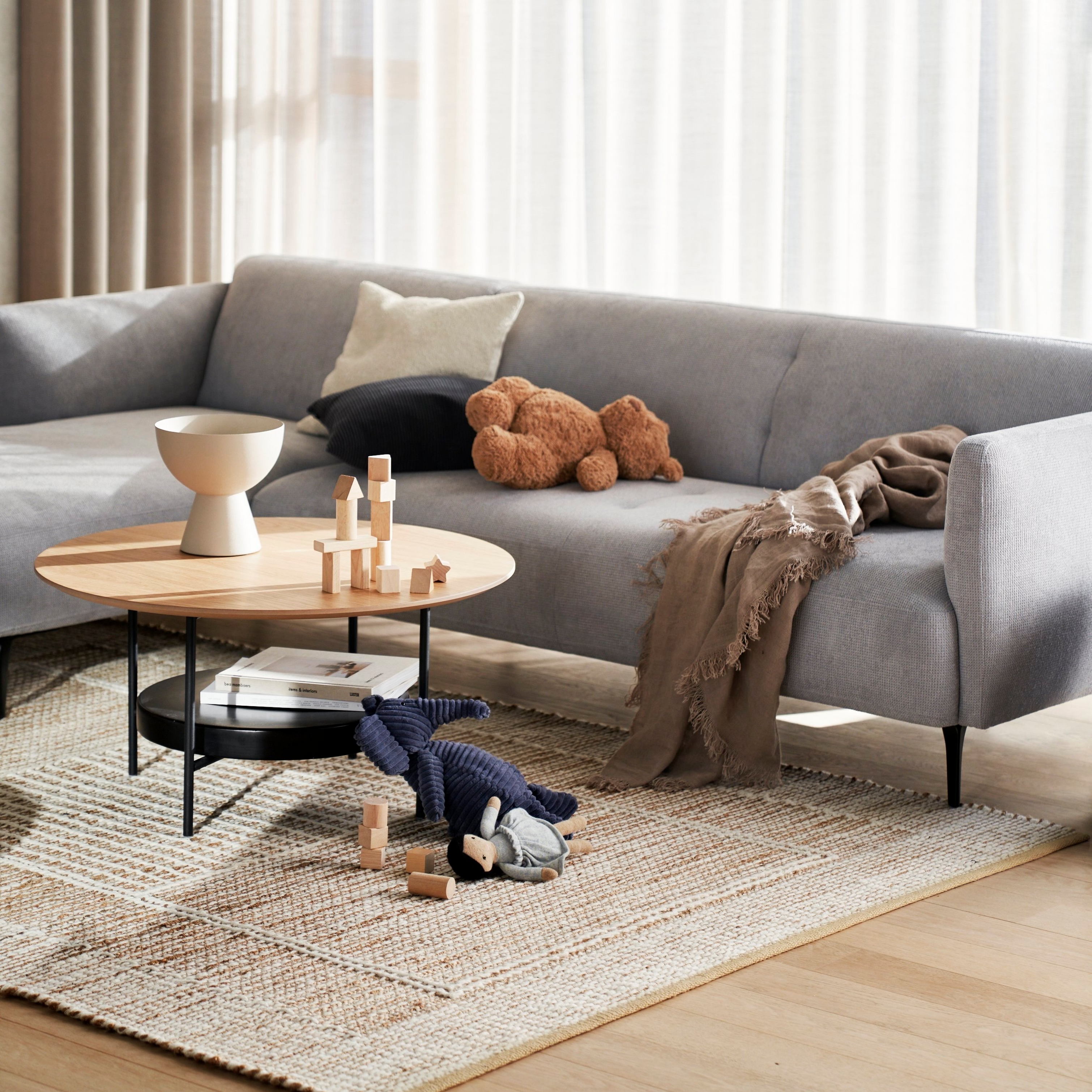 The Modena sofa in a cozy living room