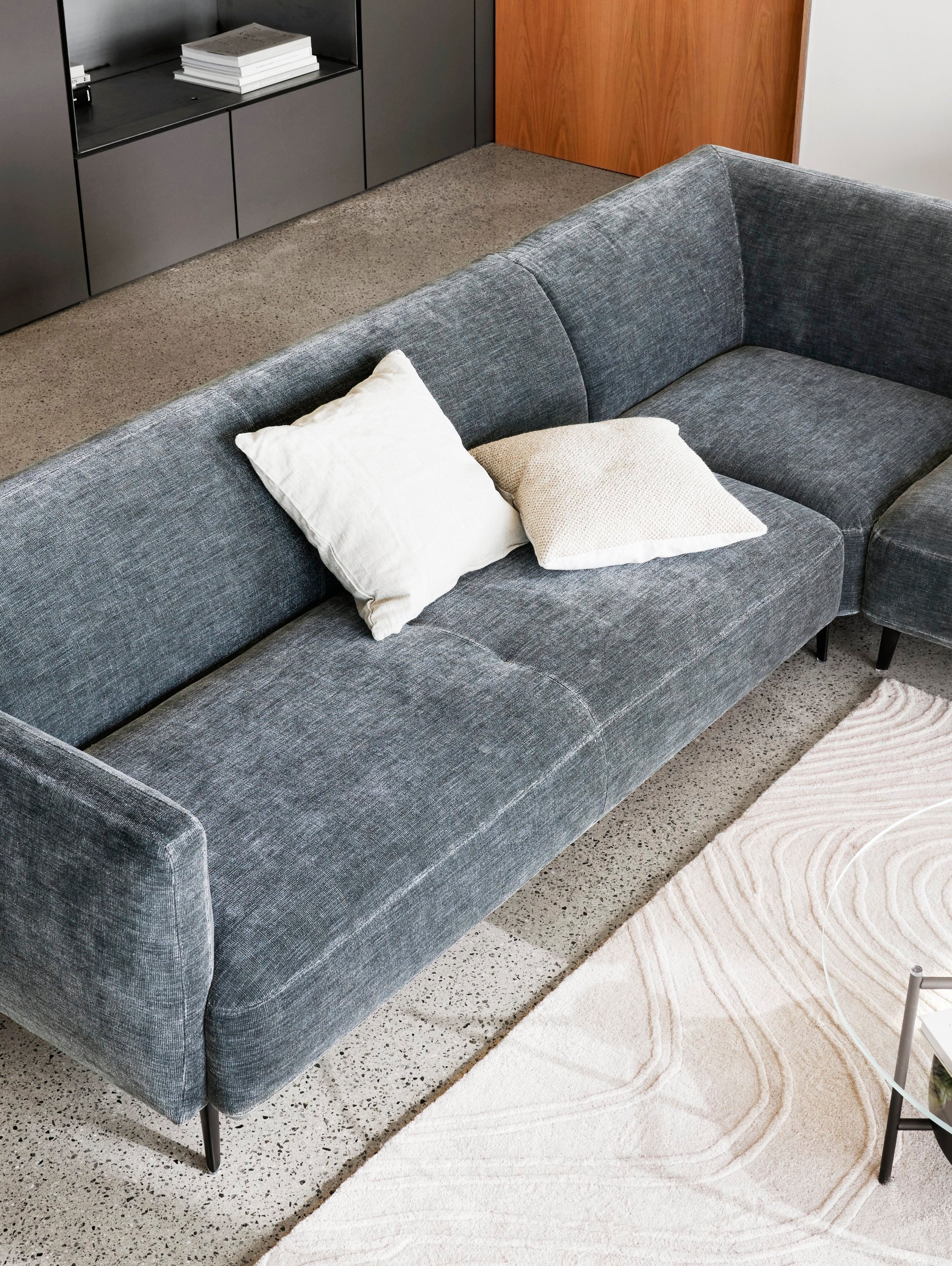 The Modena corner sofa with the Madrid coffee table.