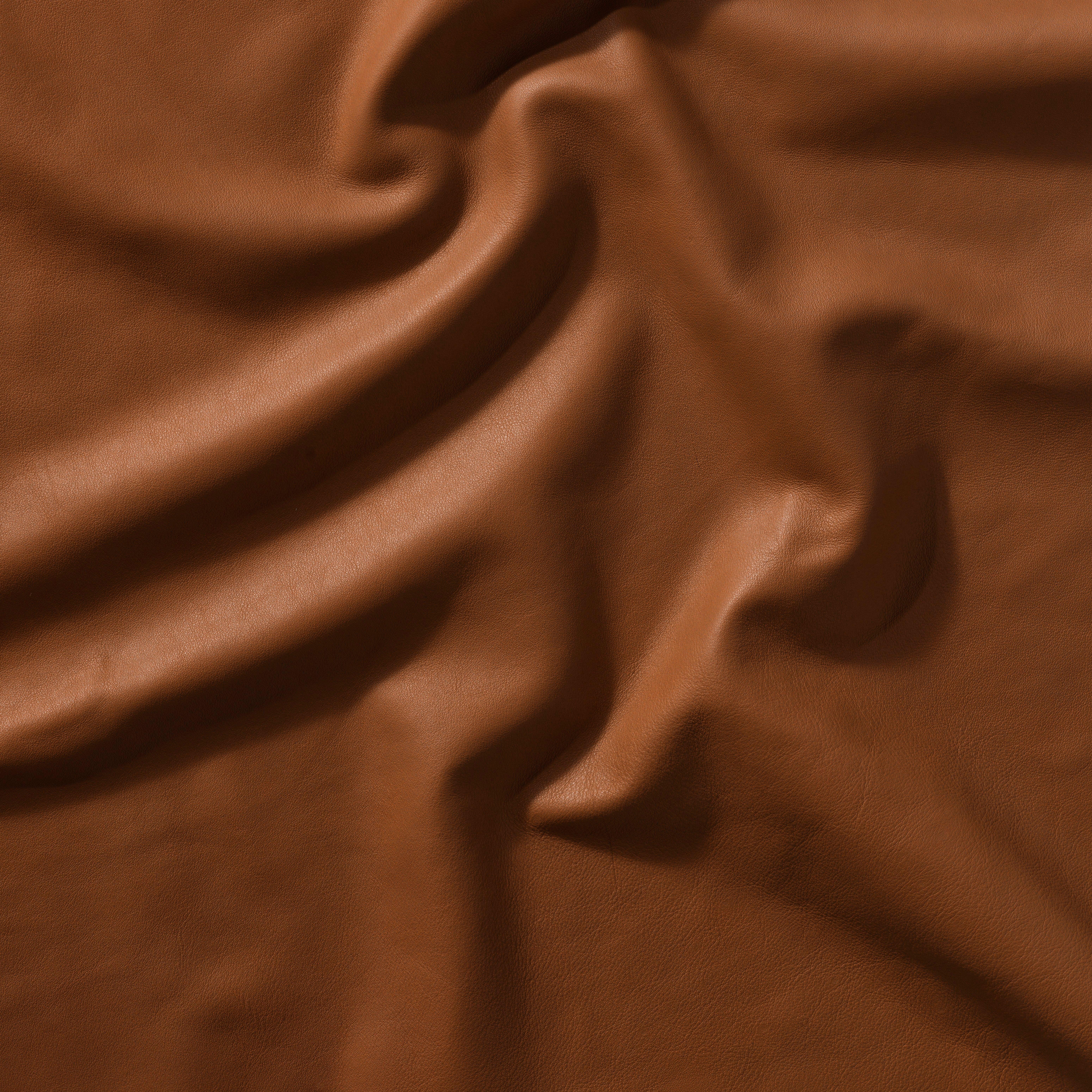 Material-Colour swatch of Nordic vintage Caramel leather