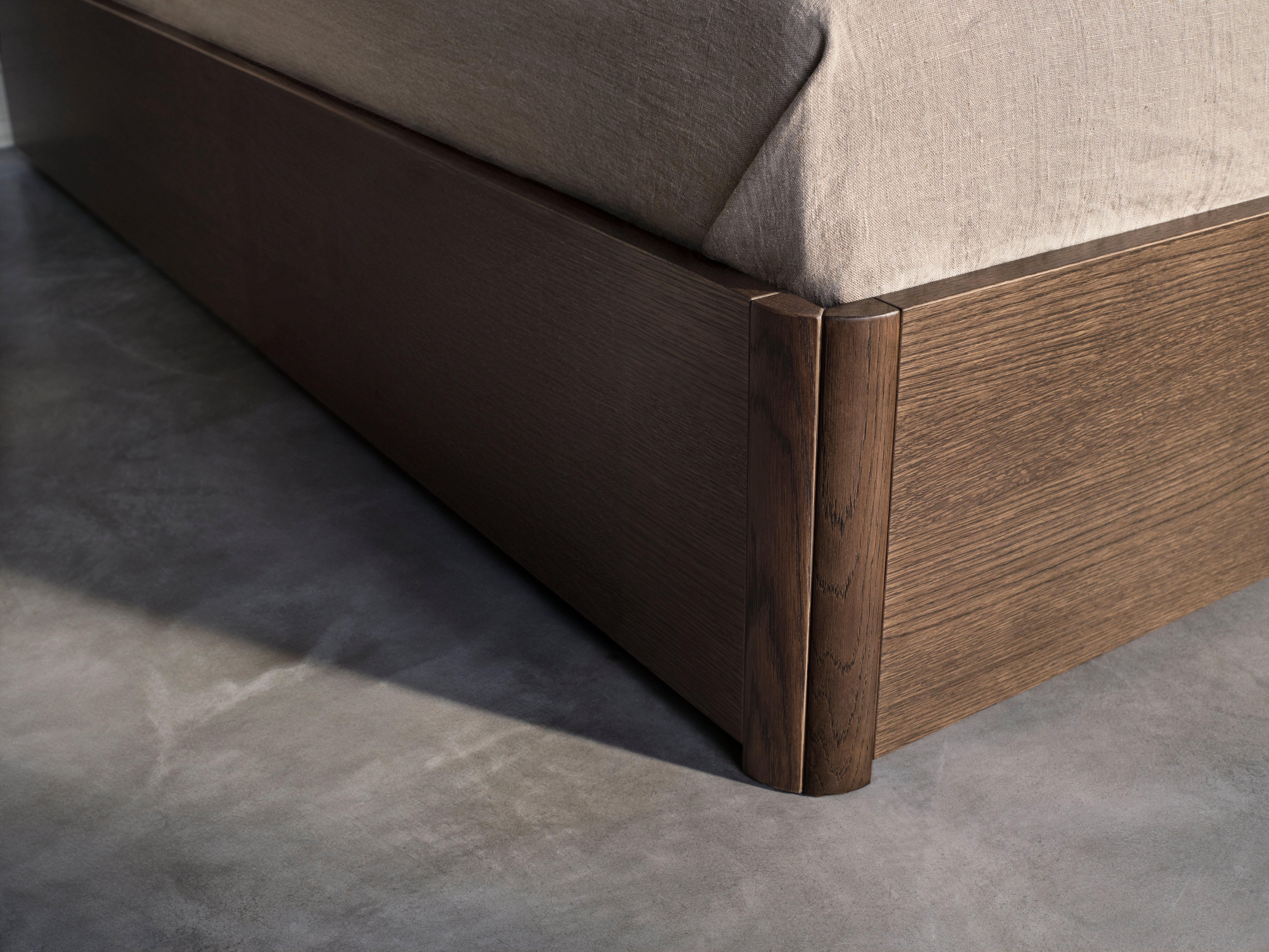 Element ベッド、ベッド取り付け型ヘッドボード、すのこ付き