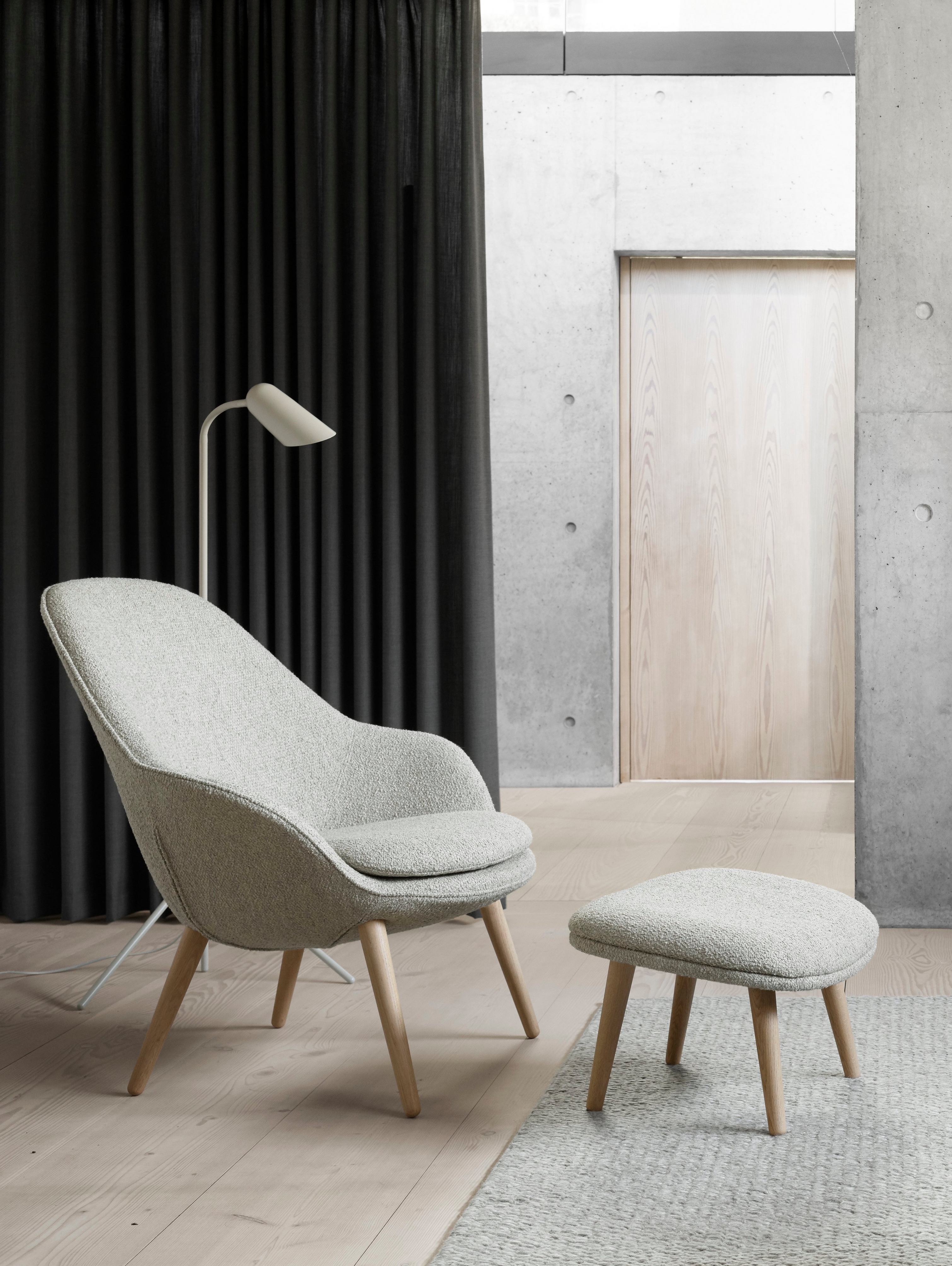 Adelaide living chair in beige Lazio fabric