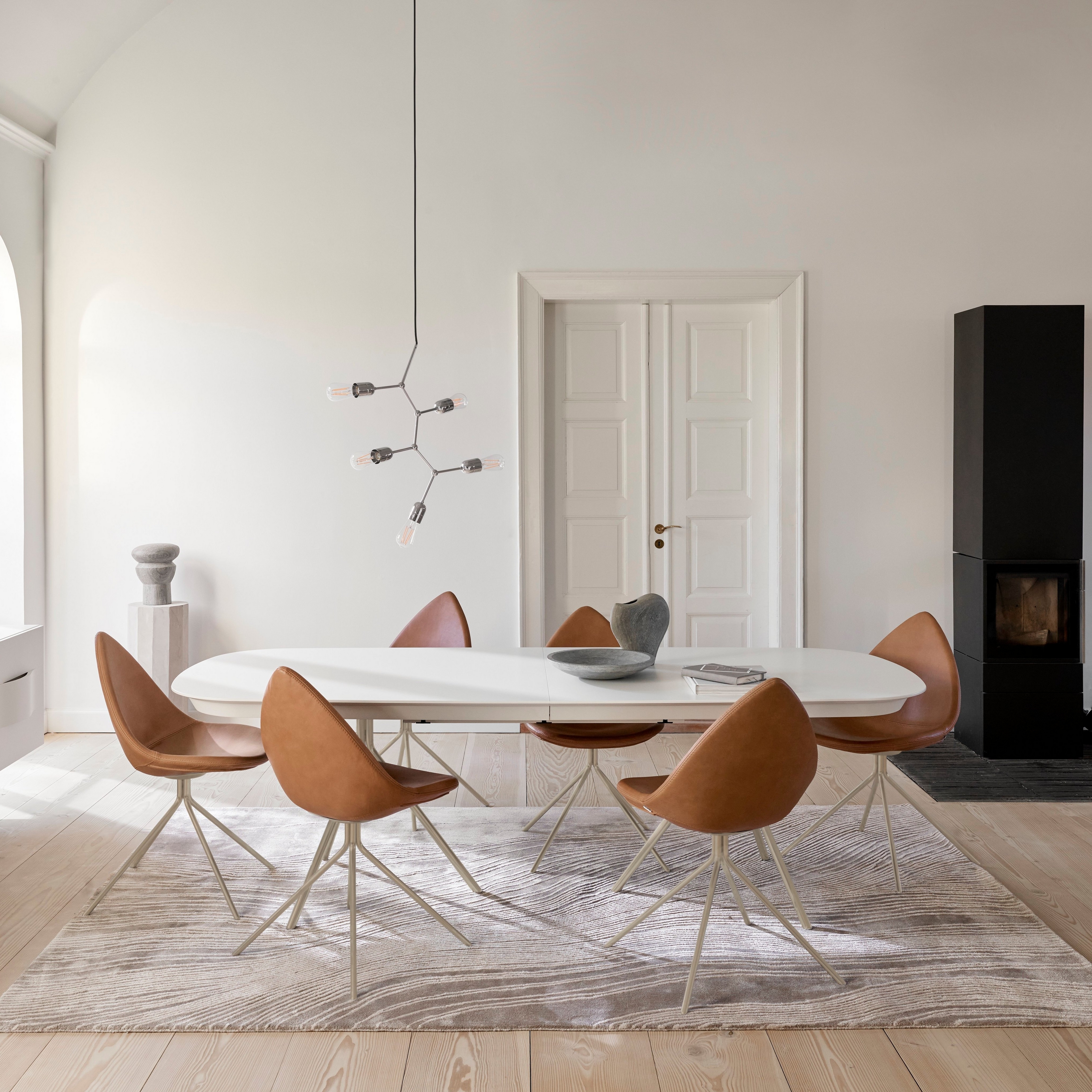 Scandinavian dining room featuring the Ottawa furniture collection.