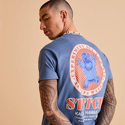 Lilo & Stitch Tonal Stitch Badge T-Shirt