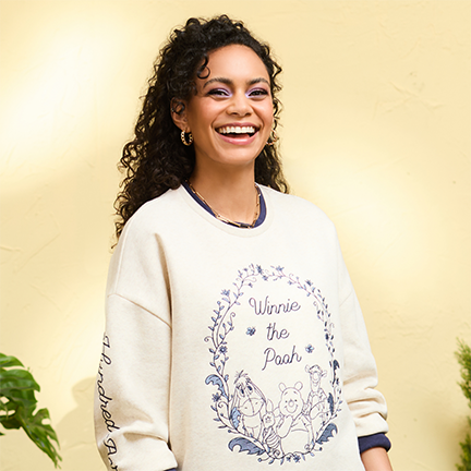 Winnie the Pooh Floral Tonal Crewneck