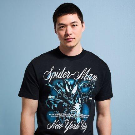 Marvel Spider-Man Cursive Graphic T-Shirt