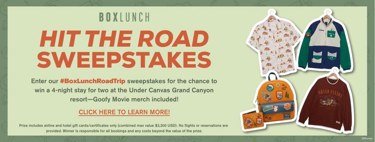 BoxLunch Road Trip Sweepstakes