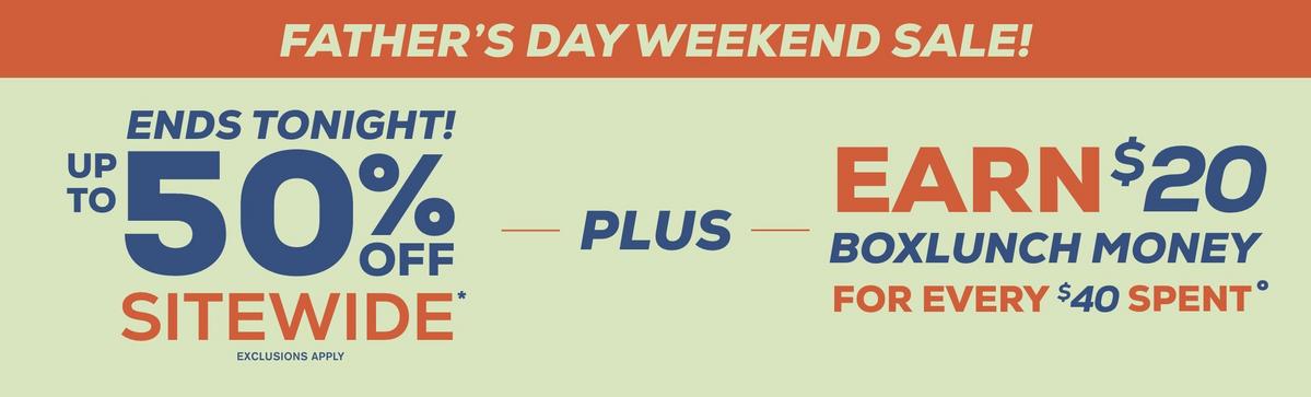 Ends Tonight! Up To 50% Off Sitewide - Exclusions Apply
