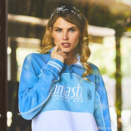 Marvel The Fantastic Four: First Steps Women's Quarter Zip Crewneck - BoxLunch Exclusive