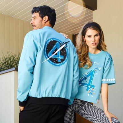 Marvel The Fantastic Four Jacket & Cropped Tee