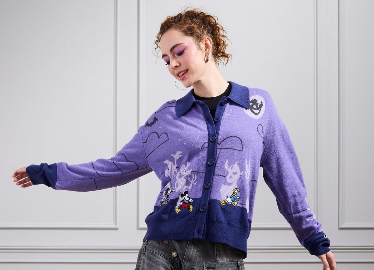 Disney Mickey & Friends Halloween Parade Women's Glow-in-the-Dark Cardigan - BoxLunch Exclusive