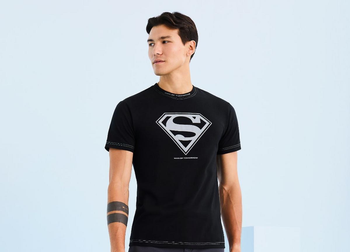 DC Comics Superman Silver Logo T-Shirt - BoxLunch Exclusive