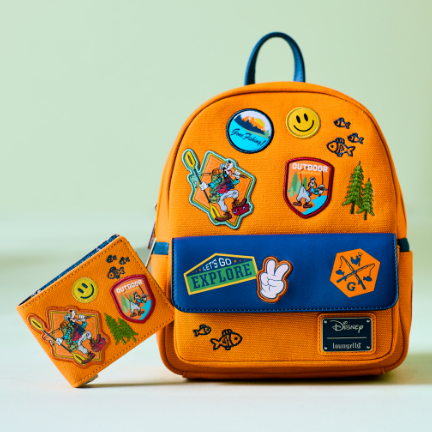 Loungefly Disney A Goofy Movie Camping Canvas Mini Backpack & Wallet — BoxLunch Exclusive
