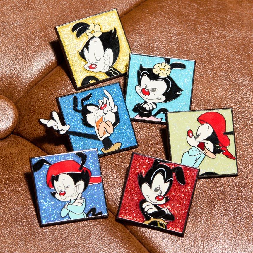 Animaniacs Character Color Portraits Glitter Blind Box Enamel Pin - BoxLunch Exclusive