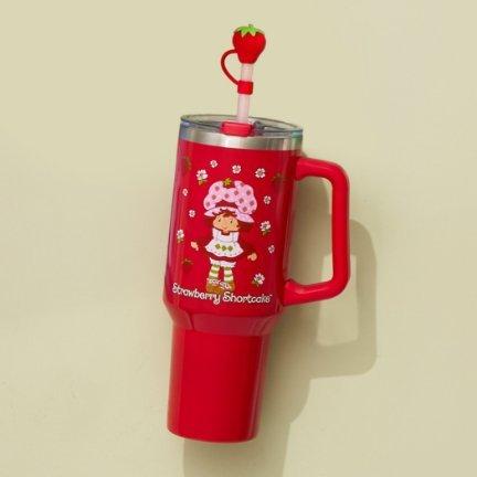 Strawberry Shortcake Straw Tumbler with Handle — BoxLunch Exclusive