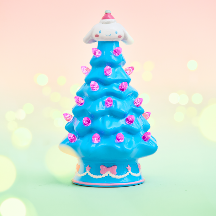 Sanrio Cinnamoroll Blue Light-Up Mini Christmas Tree Figure - BoxLunch Exclusive