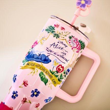 Disney Alice in Wonderland Vintage Floral Straw Tumbler — BoxLunch Exclusive