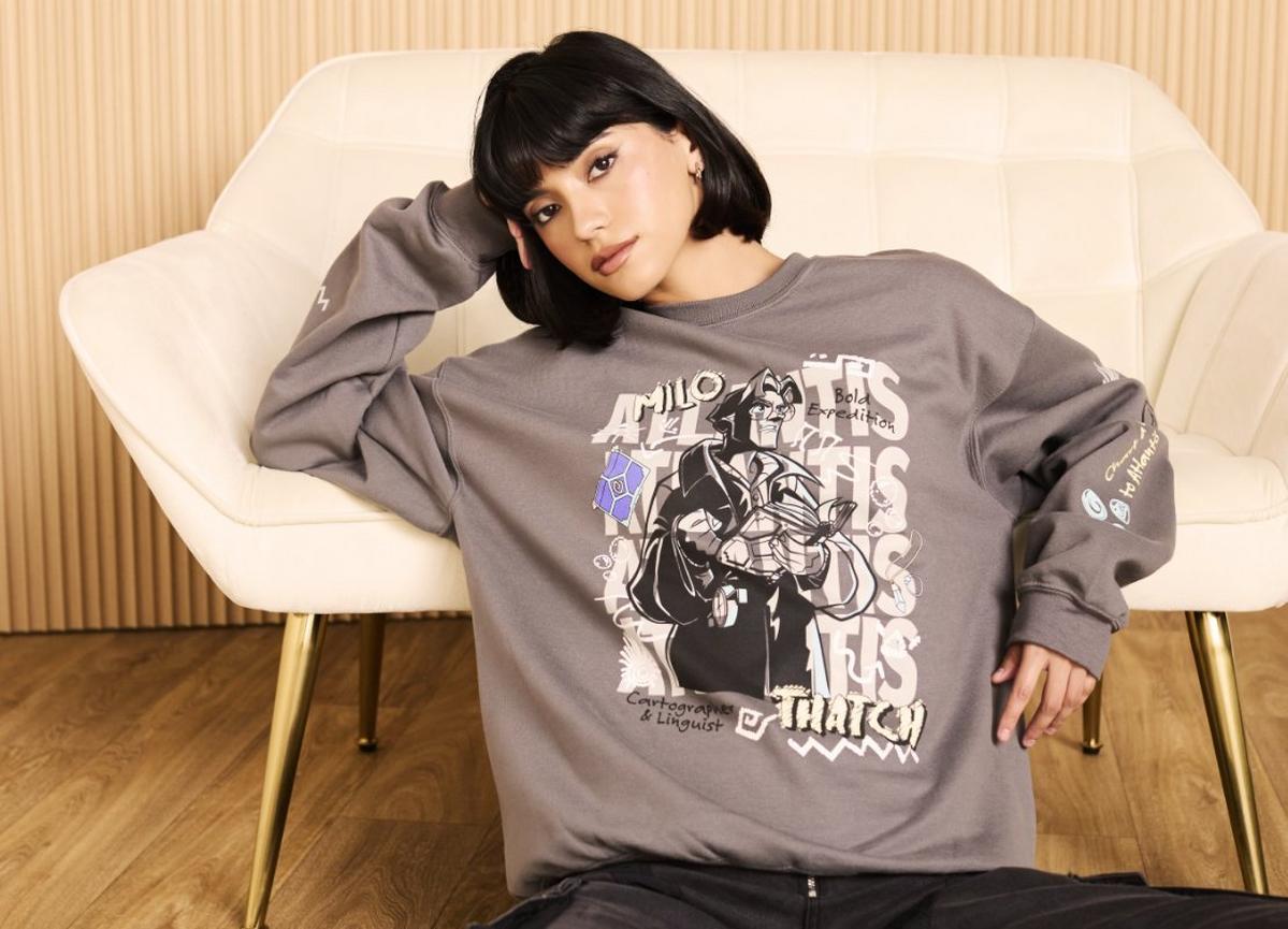 Disney Atlantis: The Lost Empire Milo Doodle Women's Crewneck - BoxLunch Exclusive